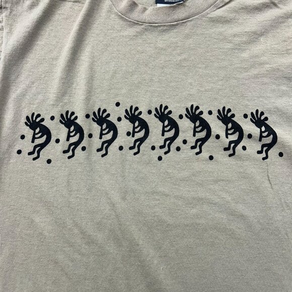 Vintage Kokopelli Graphic Tee Mens Large Native Aztec Southwest Short Sleeve - Picture 3 of 11